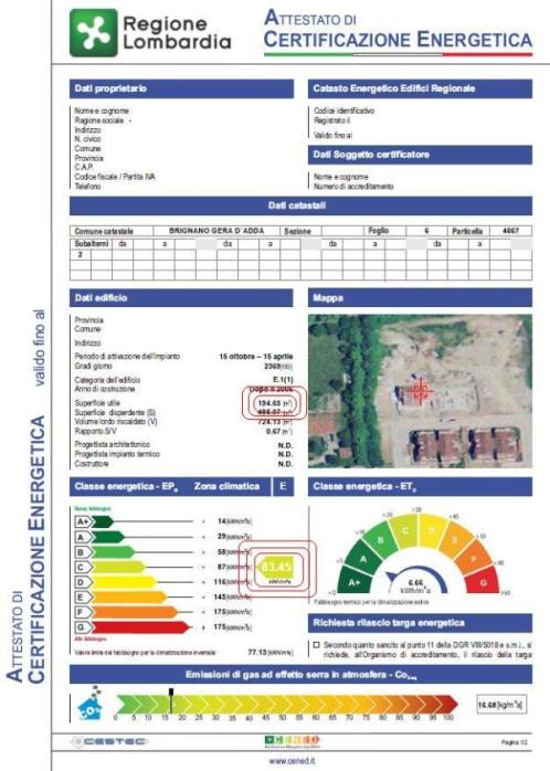 attestato prestazione energetica